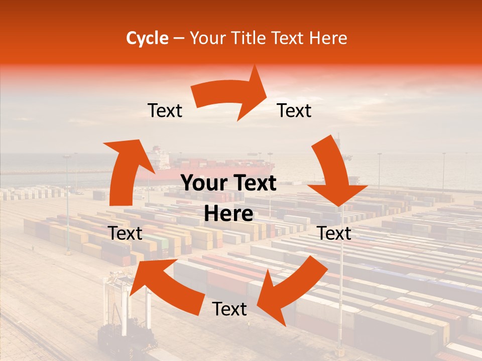 Station Shipping Ocean PowerPoint Template