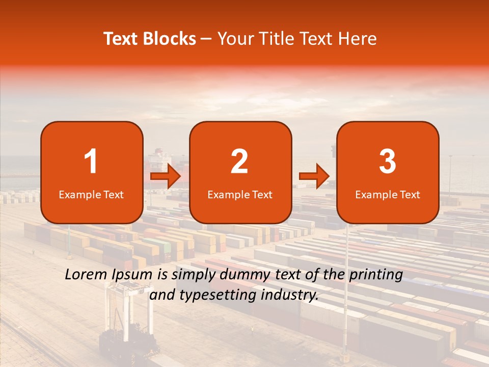 Station Shipping Ocean PowerPoint Template