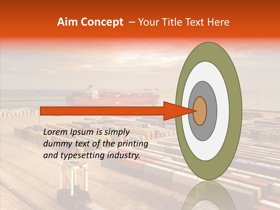 Station Shipping Ocean PowerPoint Template