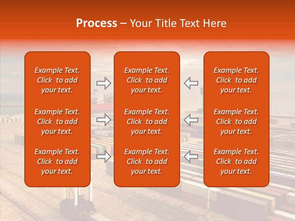 Station Shipping Ocean PowerPoint Template