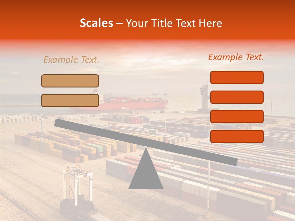 Station Shipping Ocean PowerPoint Template
