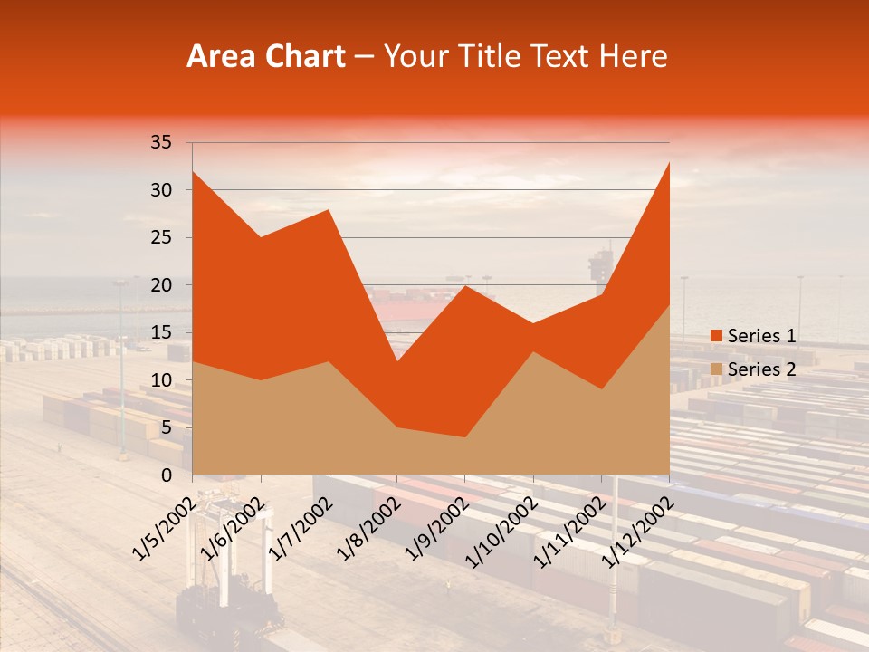 Station Shipping Ocean PowerPoint Template