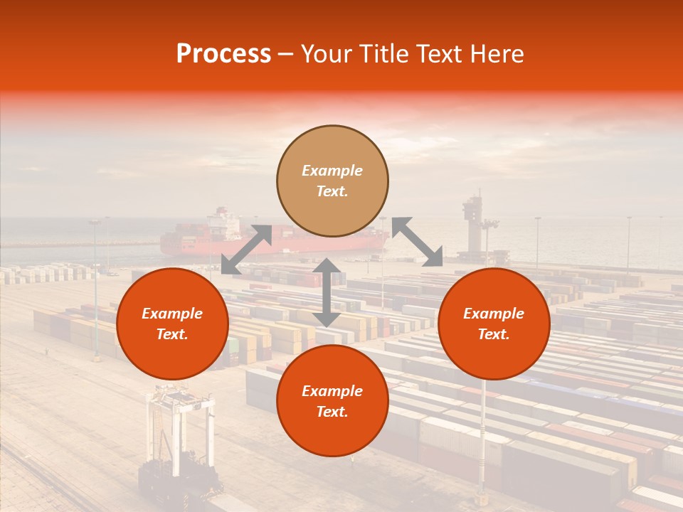Station Shipping Ocean PowerPoint Template