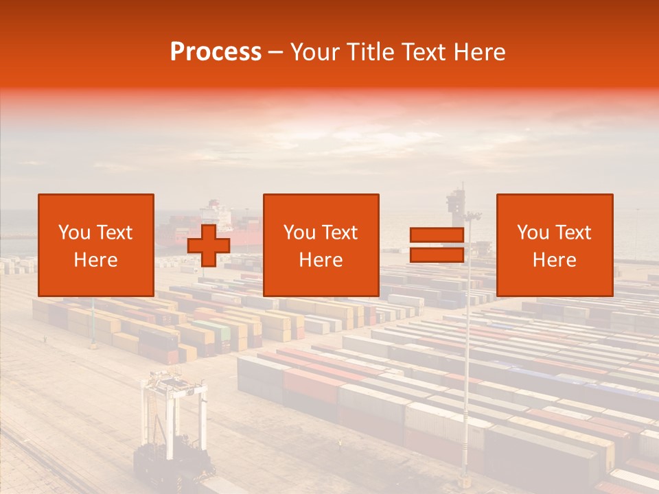 Station Shipping Ocean PowerPoint Template