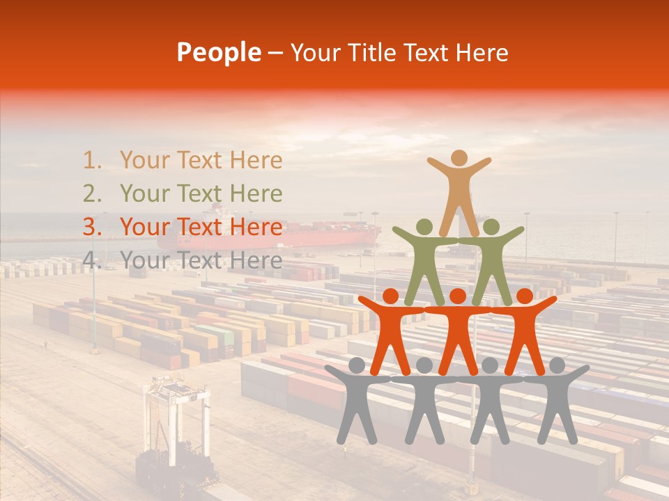 Station Shipping Ocean PowerPoint Template