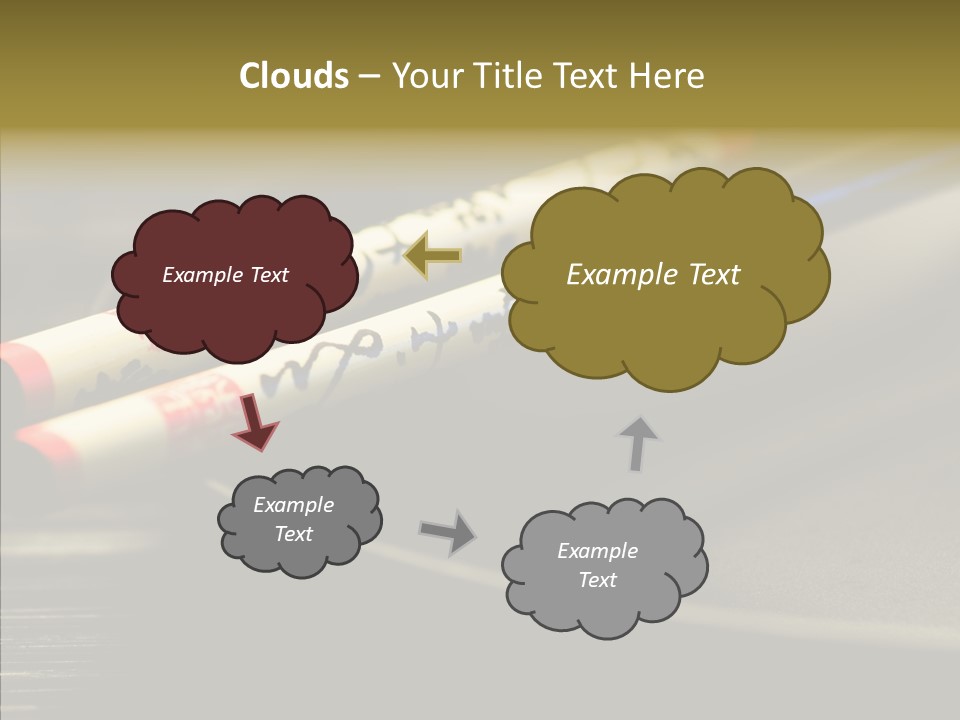 Purity Black Plate PowerPoint Template