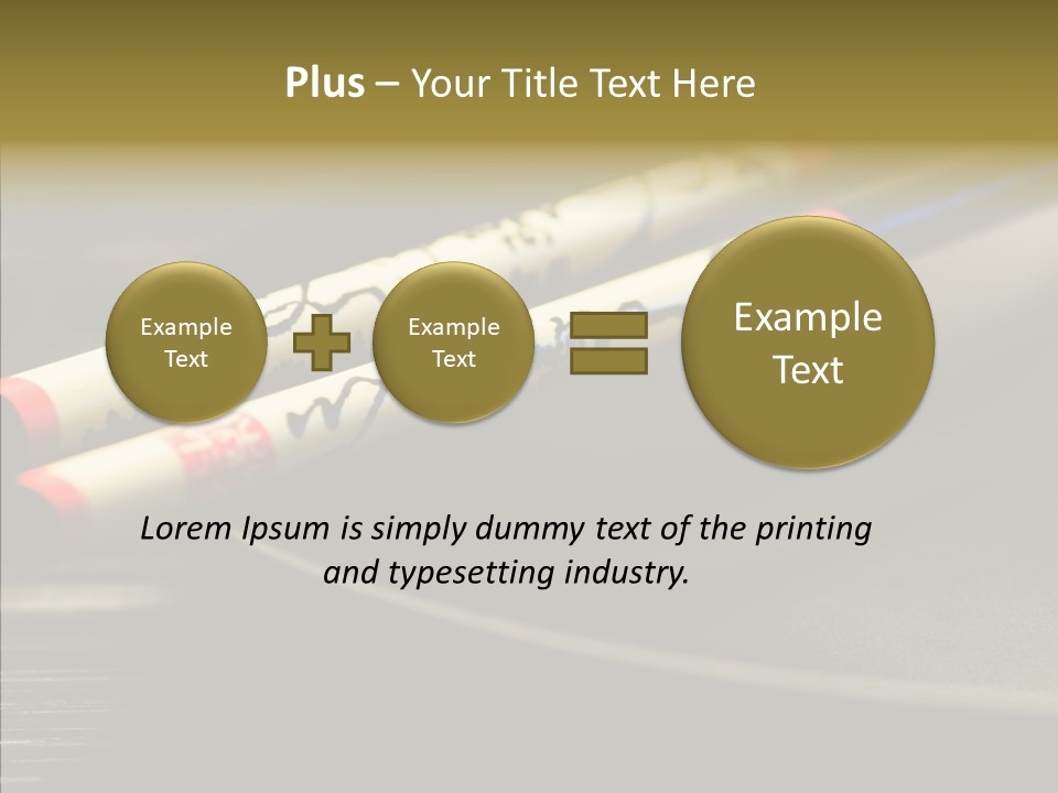 Purity Black Plate PowerPoint Template