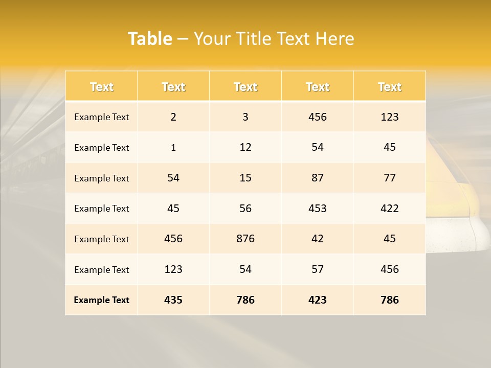 Vehicle Move Vacancy PowerPoint Template