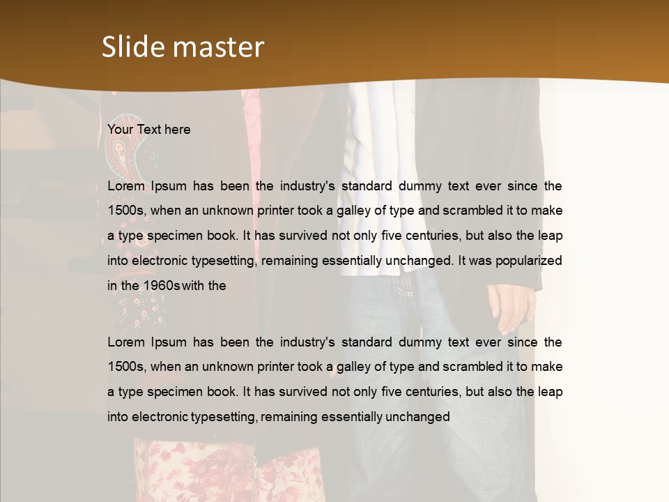 Corporate Businesspeople Casual PowerPoint Template