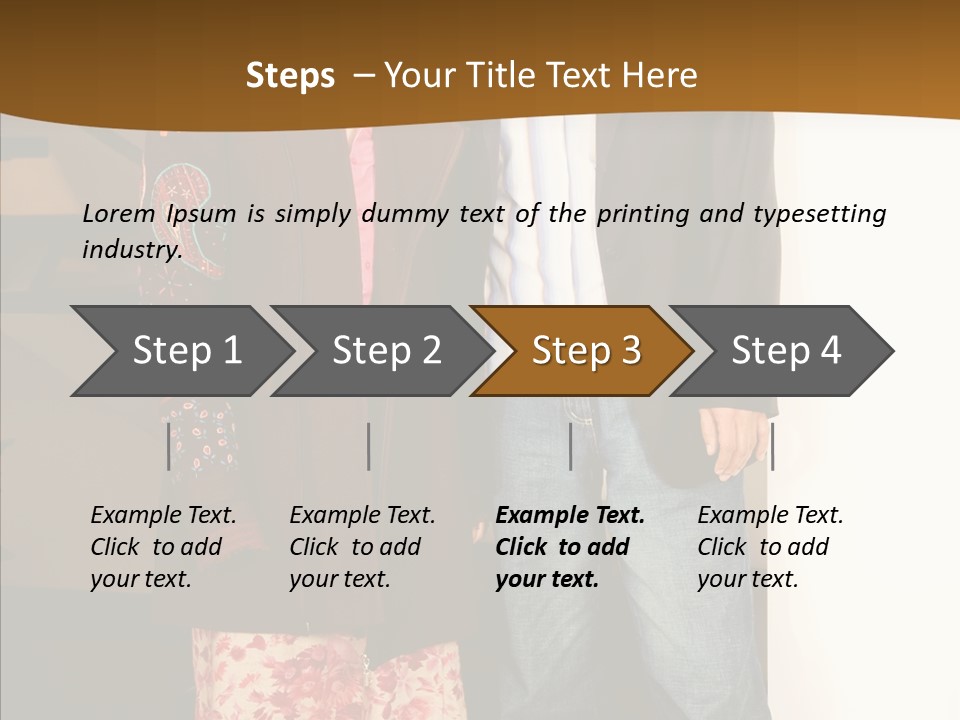 Corporate Businesspeople Casual PowerPoint Template