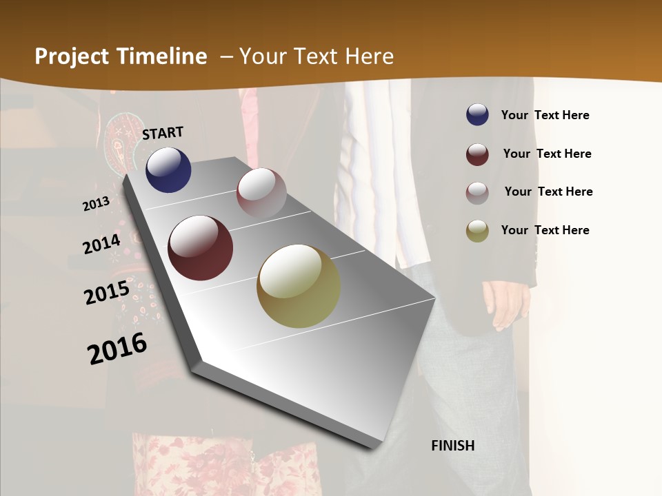 Corporate Businesspeople Casual PowerPoint Template
