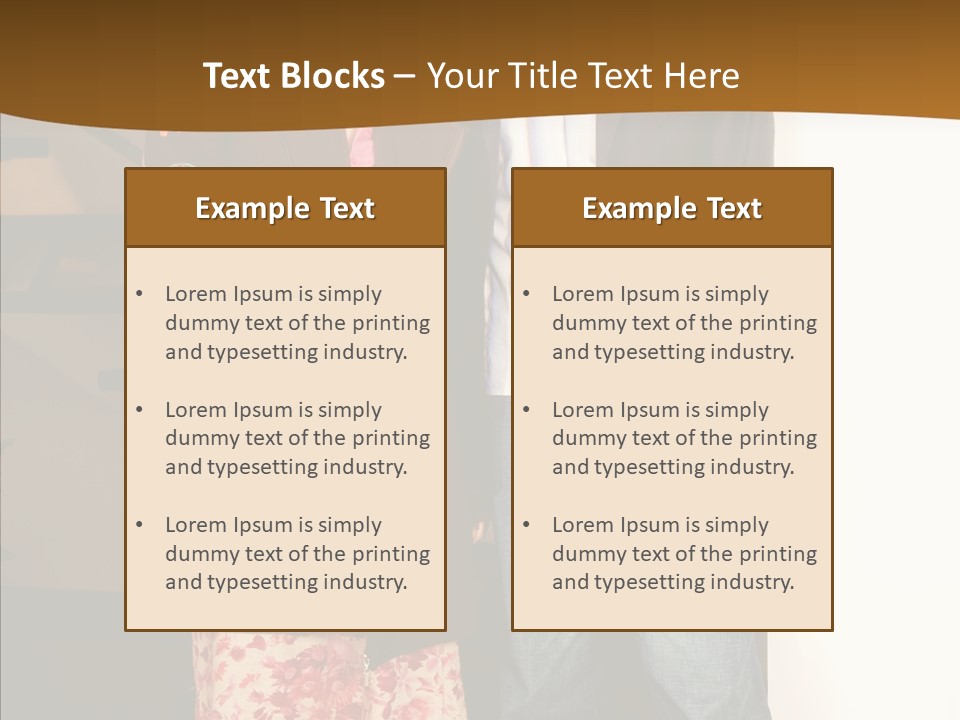 Corporate Businesspeople Casual PowerPoint Template
