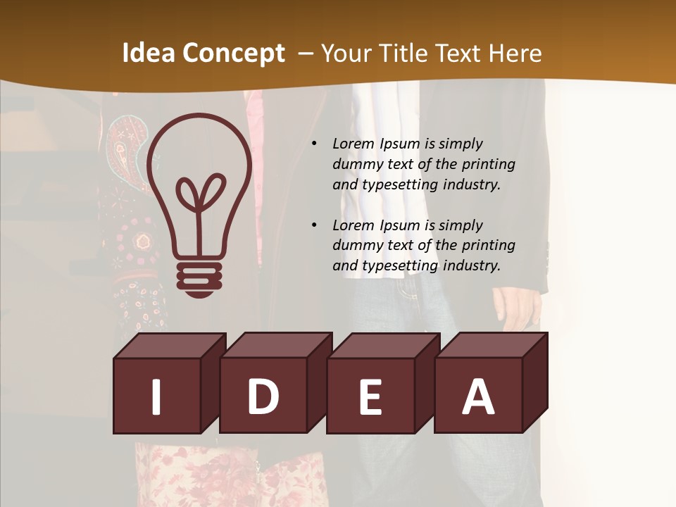 Corporate Businesspeople Casual PowerPoint Template