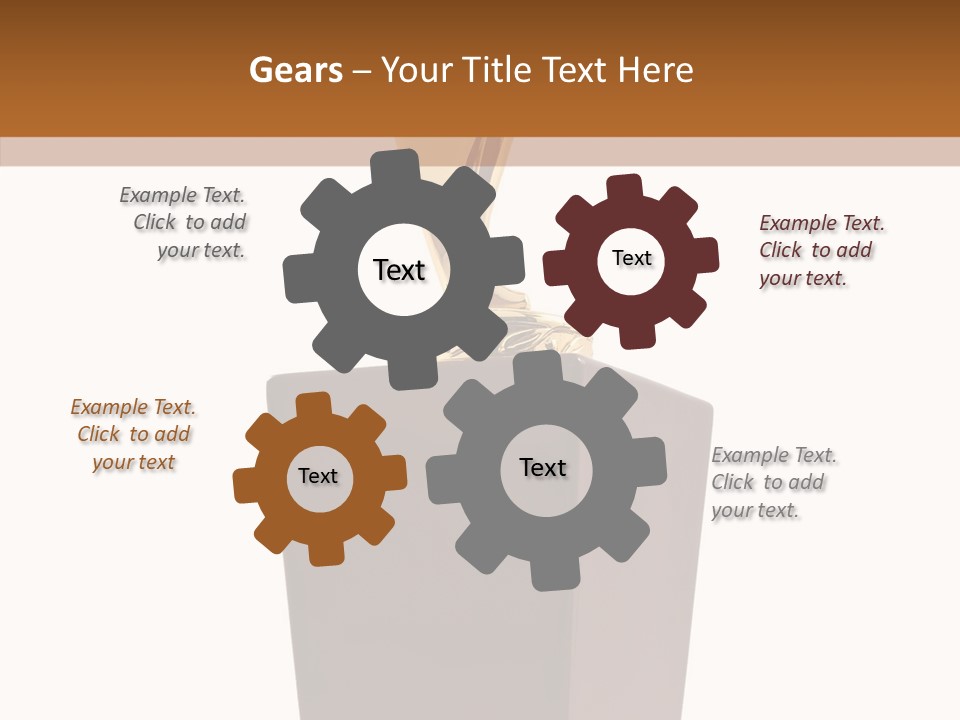 Star Insignia Trophy PowerPoint Template