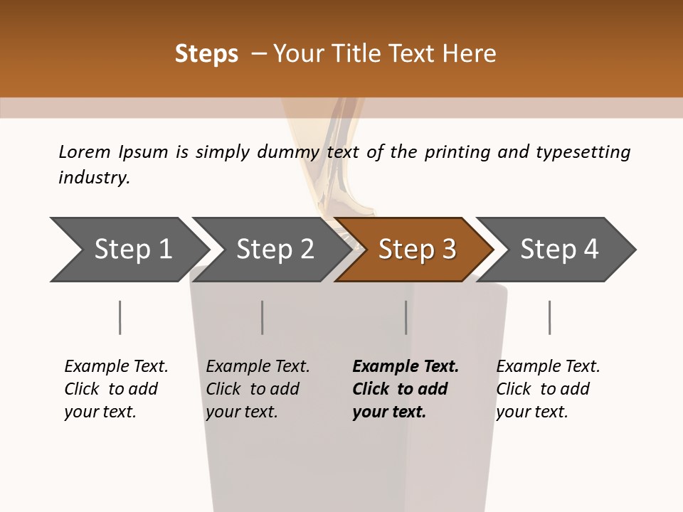 Star Insignia Trophy PowerPoint Template