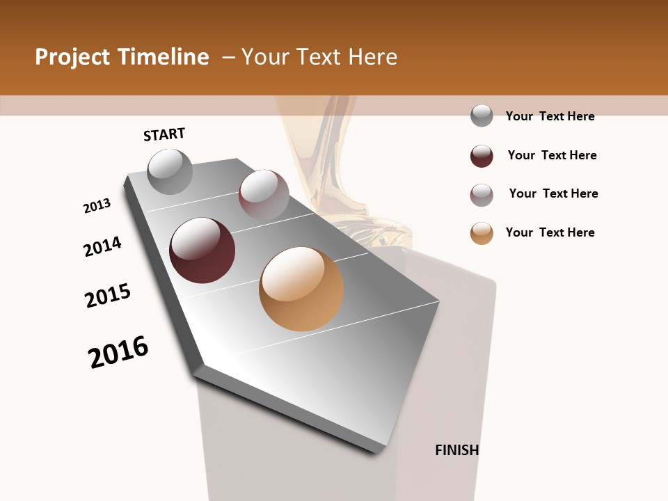 Star Insignia Trophy PowerPoint Template