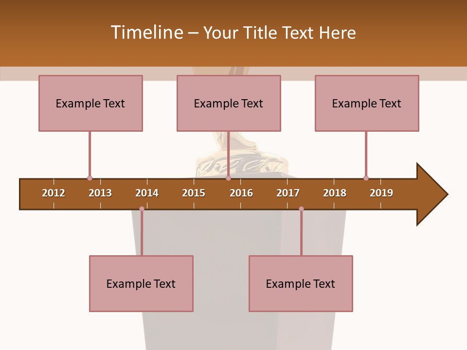 Star Insignia Trophy PowerPoint Template