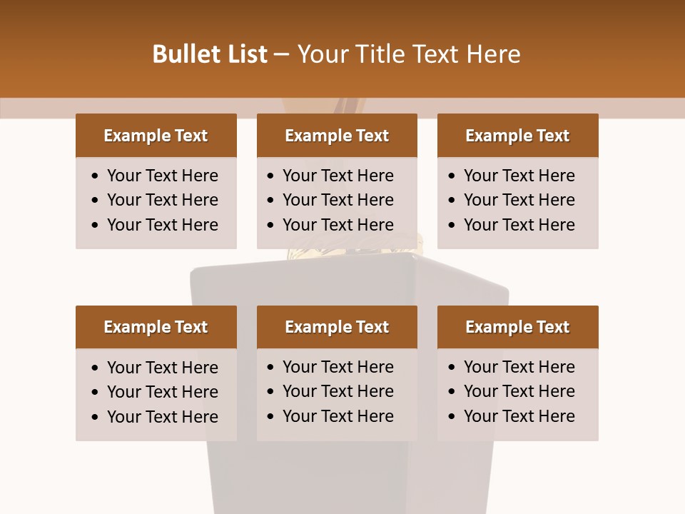 Star Insignia Trophy PowerPoint Template