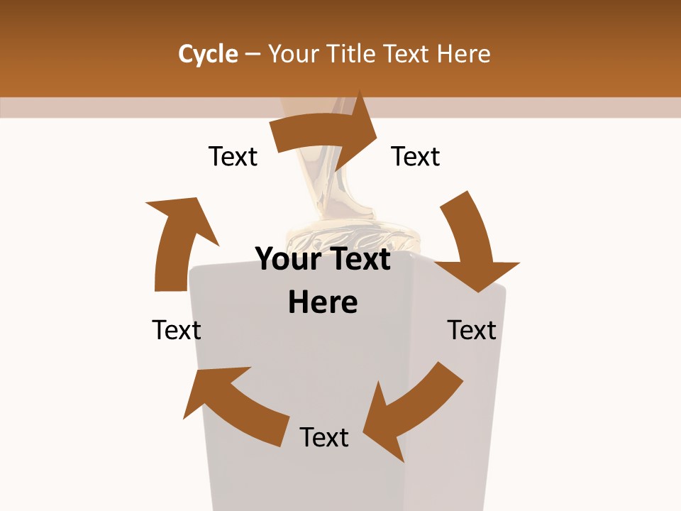 Star Insignia Trophy PowerPoint Template