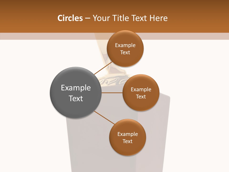 Star Insignia Trophy PowerPoint Template