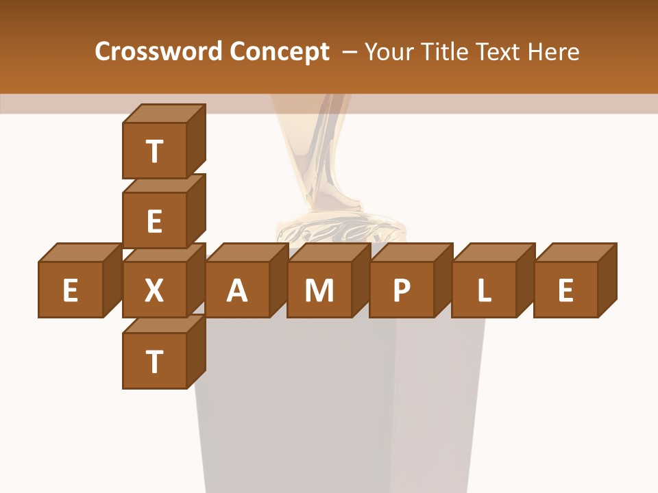 Star Insignia Trophy PowerPoint Template