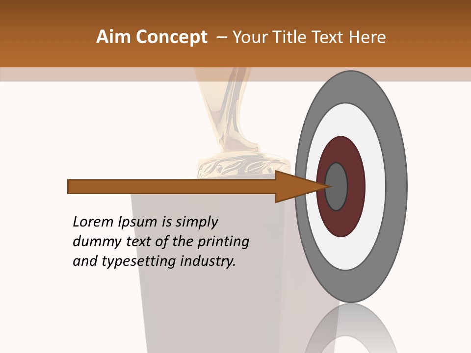 Star Insignia Trophy PowerPoint Template