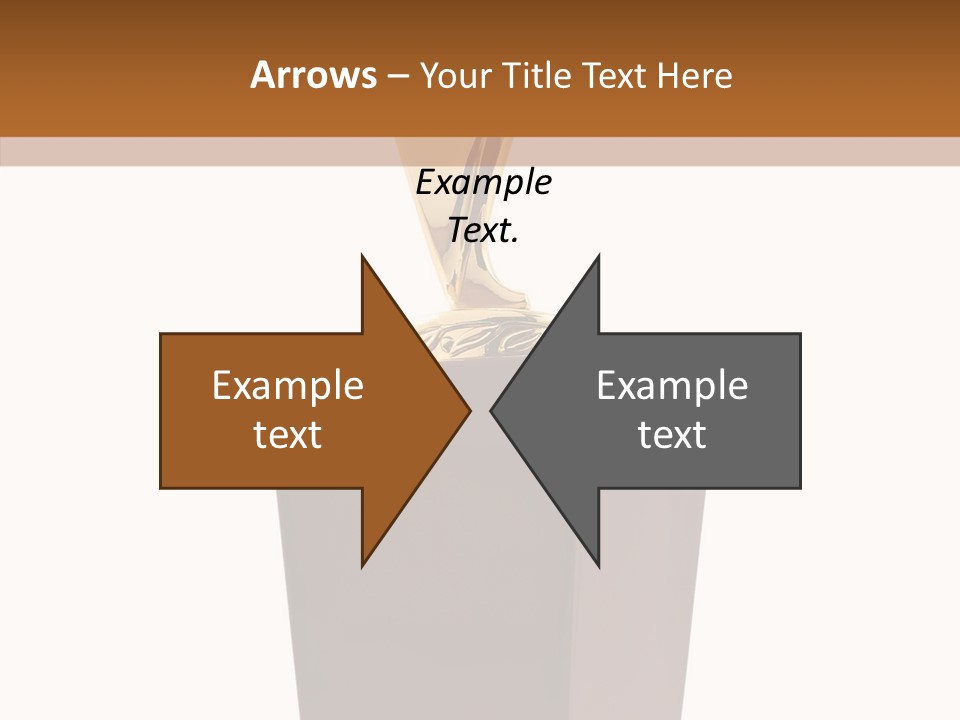 Star Insignia Trophy PowerPoint Template