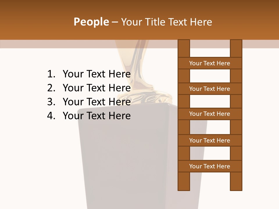 Star Insignia Trophy PowerPoint Template