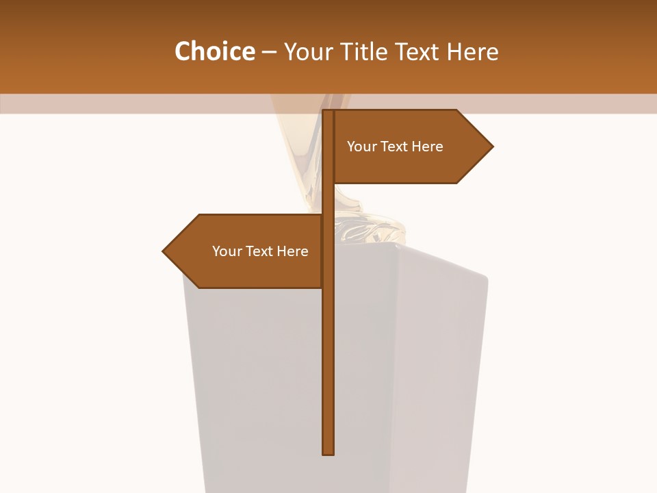 Star Insignia Trophy PowerPoint Template