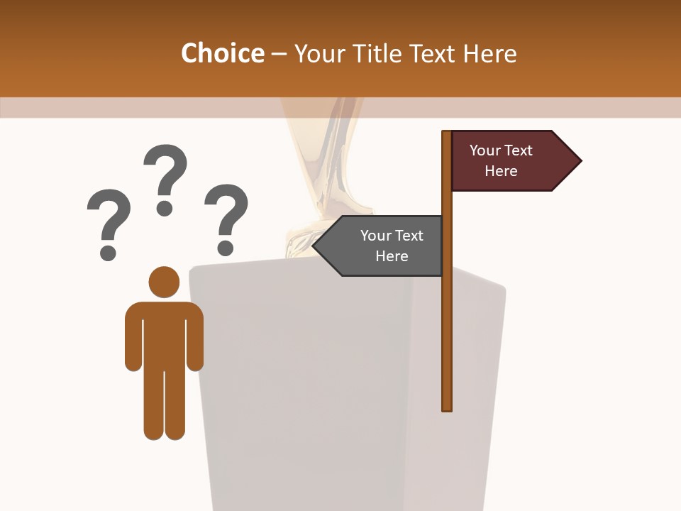 Star Insignia Trophy PowerPoint Template