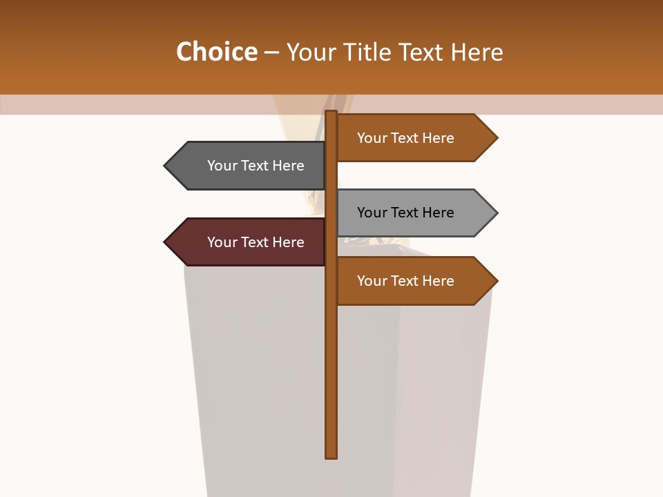 Star Insignia Trophy PowerPoint Template
