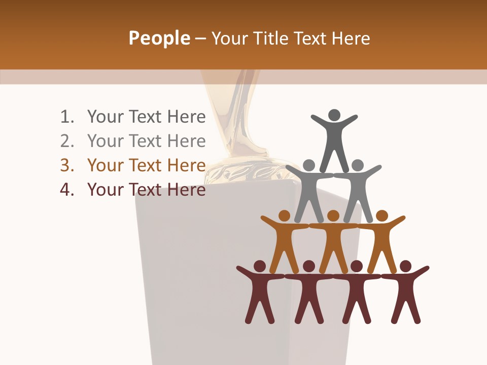 Star Insignia Trophy PowerPoint Template