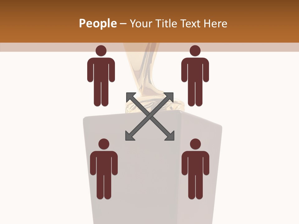 Star Insignia Trophy PowerPoint Template