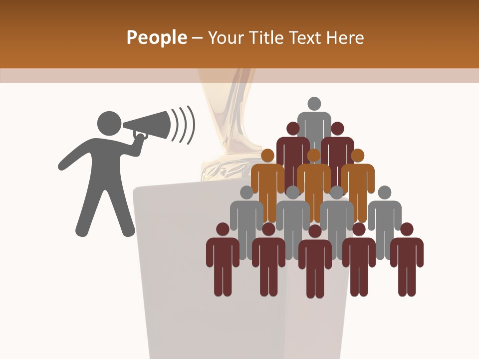 Star Insignia Trophy PowerPoint Template