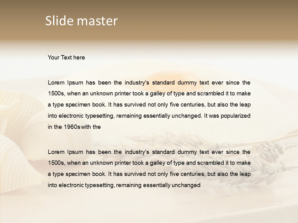 Golden Culinary Noodle PowerPoint Template