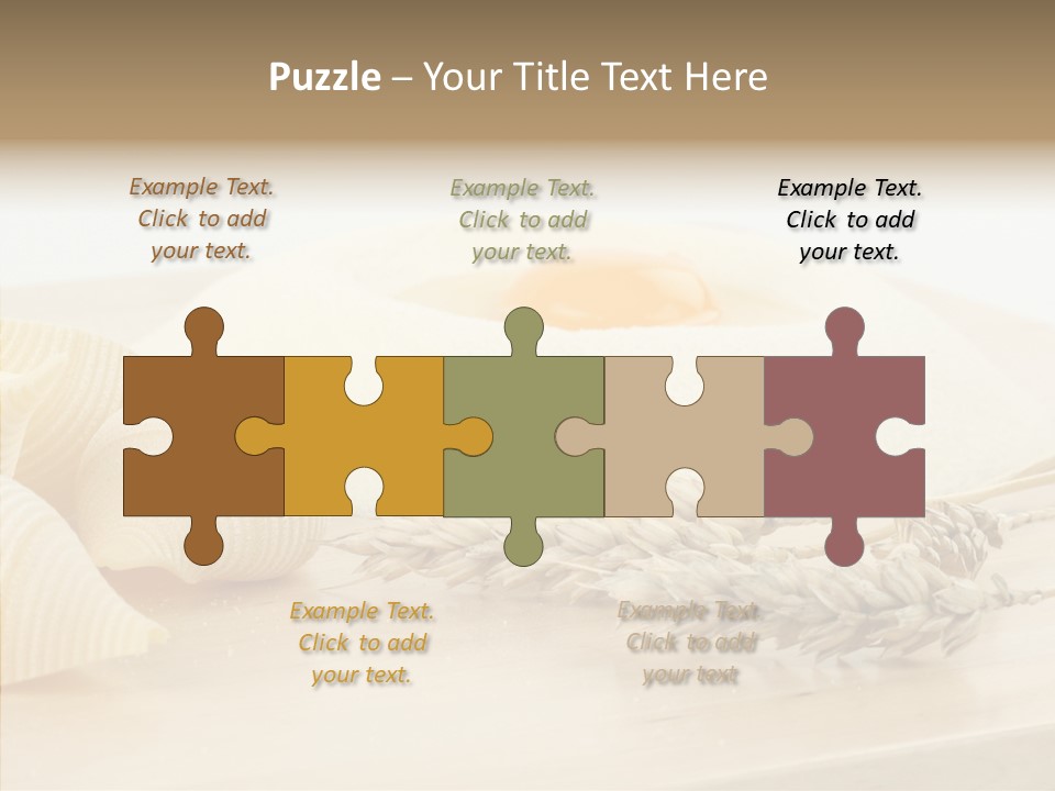 Golden Culinary Noodle PowerPoint Template