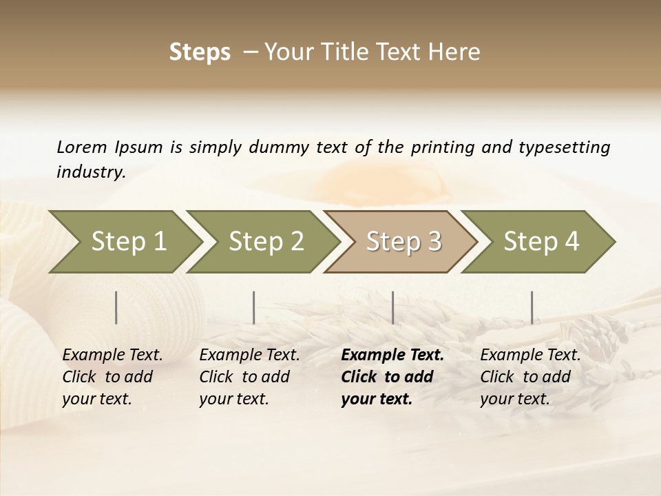 Golden Culinary Noodle PowerPoint Template
