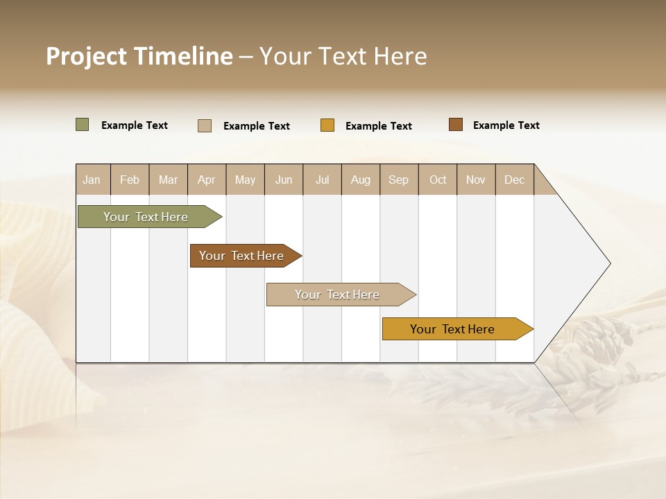 Golden Culinary Noodle PowerPoint Template