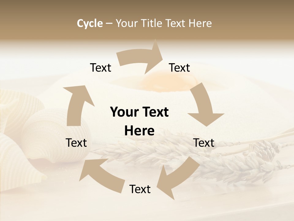 Golden Culinary Noodle PowerPoint Template