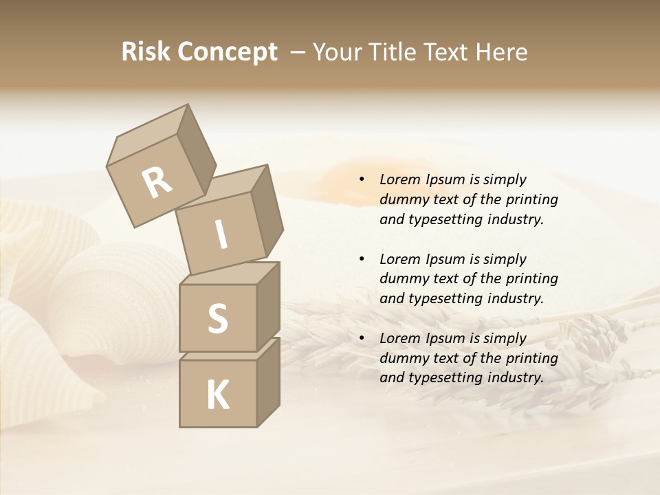 Golden Culinary Noodle PowerPoint Template