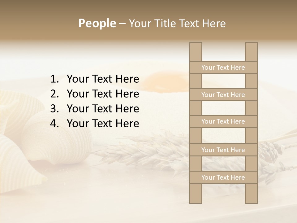 Golden Culinary Noodle PowerPoint Template