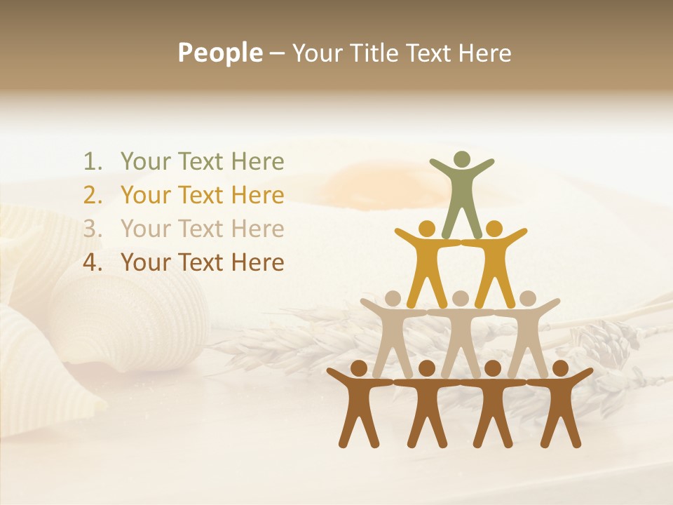 Golden Culinary Noodle PowerPoint Template