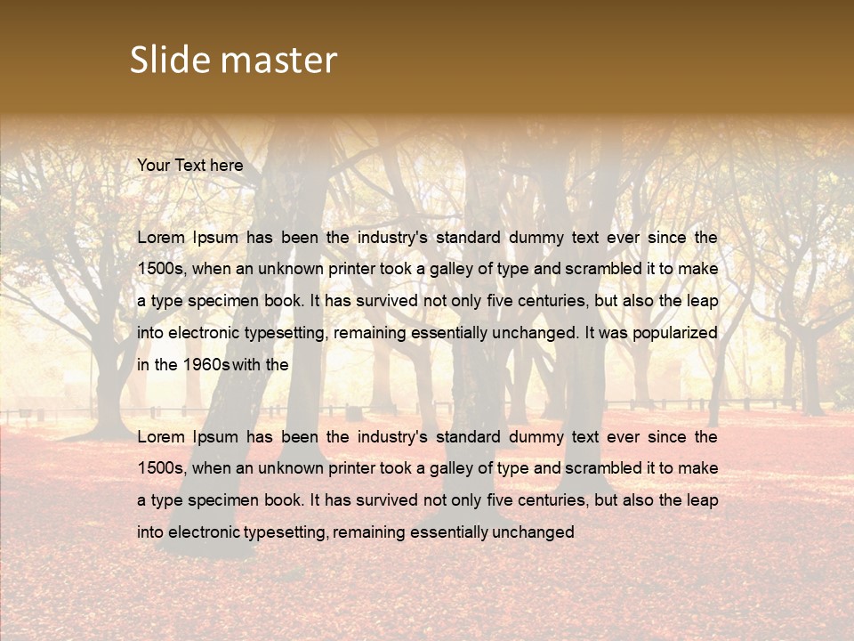 Fantasy Outdoor Landscape PowerPoint Template