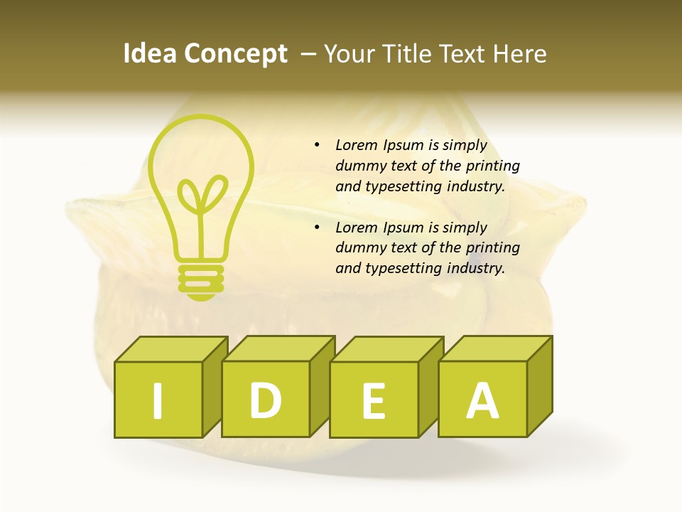 Dessert Tree Seed PowerPoint Template