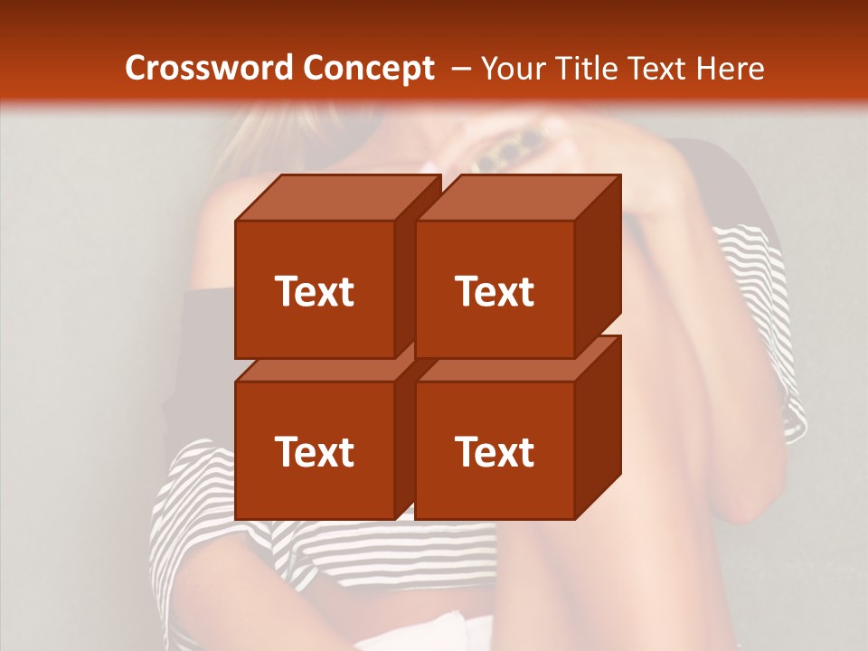 Happy Group Table PowerPoint Template