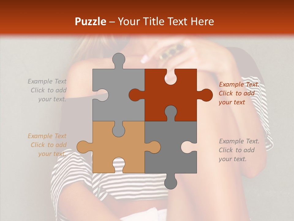 Happy Group Table PowerPoint Template