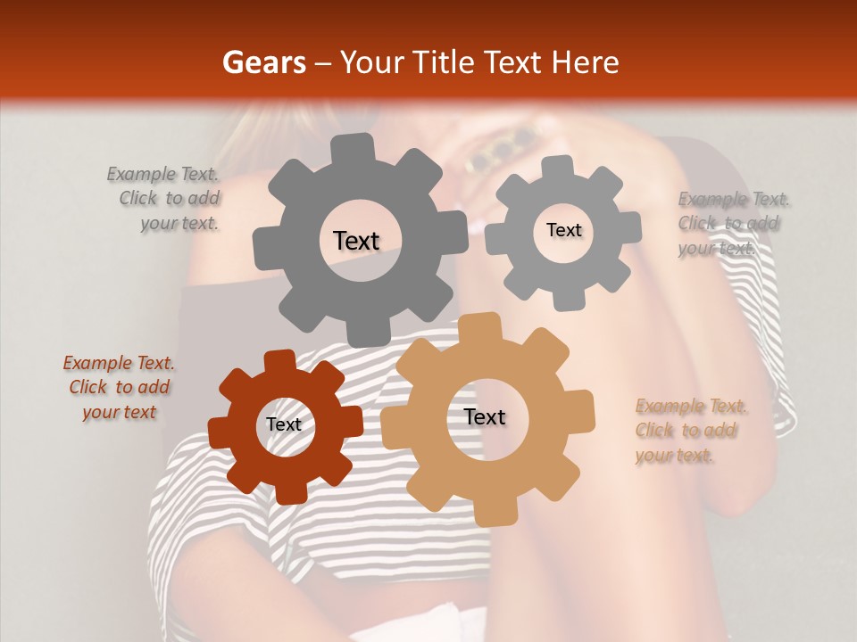 Happy Group Table PowerPoint Template