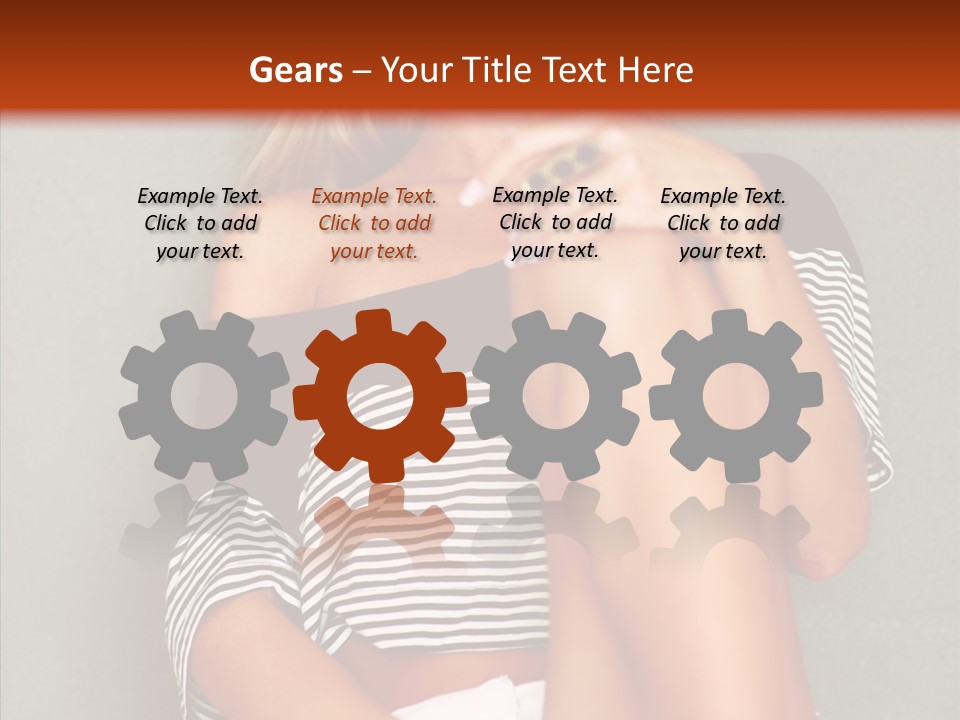 Happy Group Table PowerPoint Template