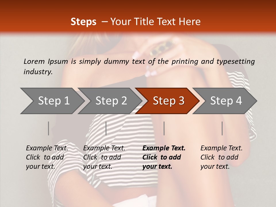 Happy Group Table PowerPoint Template