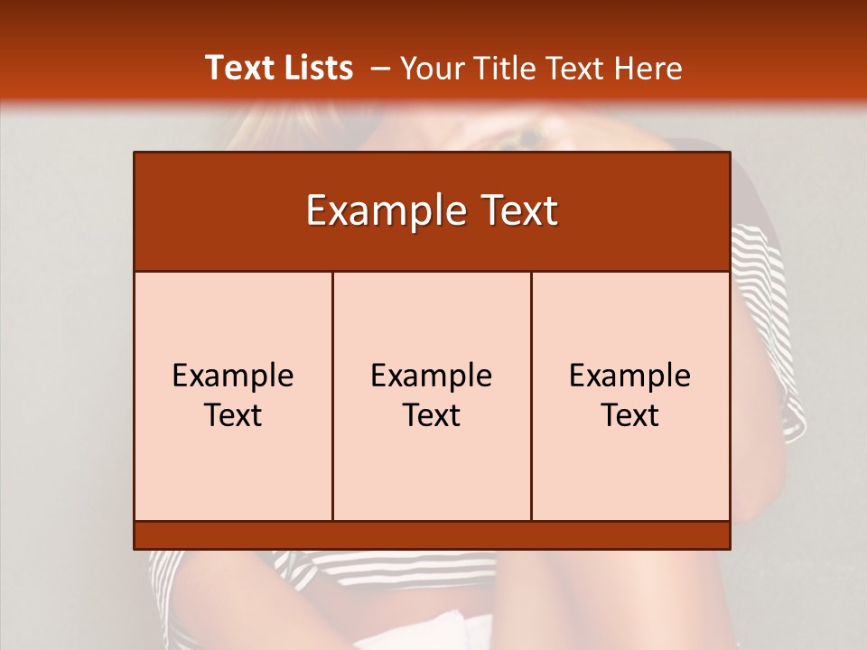 Happy Group Table PowerPoint Template